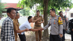 Silaturahmi Kamtibmas Kapolres Nganjuk Bersama Forpimcam Sukomoro dan Para Kades Bahas Banjir dan Kerawanan Lalu Lintas