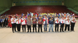 Kejurkab Drumband 2025 Resmi Dibuka, PDBI Nganjuk Gandeng Polres Nganjuk Hadirkan Ajang Prestasi Pelajar