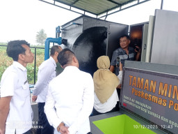 Didukung Dua Aplikator, Taman Mini Ipal Cemerlang Puskesmas Poncokusumo