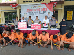 Polres Bangkalan Gelar Konferensi Pers Paparkan Hasil Penindakan Kasus Yang Ditangani di Penghujung Akhir Tahun 2025