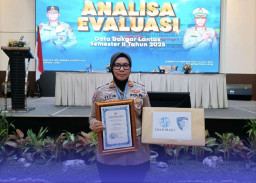 Satlantas Polres Sumenep Raih Penghargaan Terbaik I Penurunan Angka Kecelakaan Lalu Lintas Triwulan III Tahun 2025