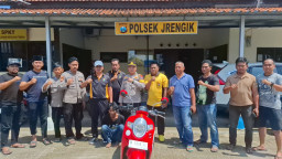 ‎Aksi Cepat Polsek Jrengik Amankan Pelaku Curanmor di Alun-alun Bangkalan ‎