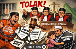PT Surabaya Tolak Banding Pelaku Kekerasan Seksual Anak di Bawean