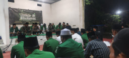 ‎Majelis Dzikir Rijalul Ansor Jrengik di Mapolsek Jadi Ikhtiar Bersama Jaga Keamanan Wilayah