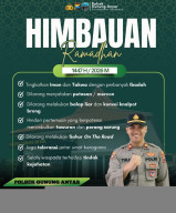 Kapolsek Gunung Anyar Ajak Warga Tertib dan Waspada Selama Ramadhan 1447 H, Ini Himbauan Kamtibmasnya