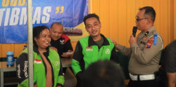 Sinergi di Balik Secangkir Kopi: Polres Gresik Rangkul Driver Ojol dalam Operasi Keselamatan Semeru