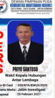Saya Ucapkan Terima Kasih kepada Ketua Umum (KWI): Atas Jabatan jadi Wakil Ketua Hubungan Antar Lembaga