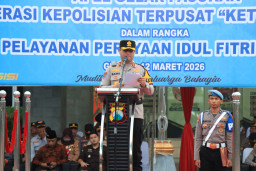 Polres Gresik Gelar Apel Pasukan Ops Ketupat Semeru 2026, Siap Amankan Mudik Lebaran