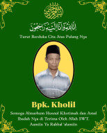 Taufik Jurnalis Tabir Lentera Nusantara Berduka Cita, Ayahanda Kholil Tutup Usia