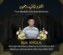 Almarhum Holil Sudah Selesai Tujuh Harinya. Pimred Harian Mata Berita Turut Berduka Cita.