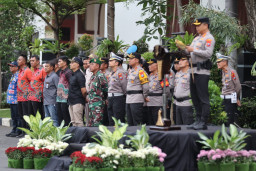 Apel Operasi Ketupat  2026 di Surabaya, 161 Ribu Personel Gabungan Siap Amankan Mudik Lebaran