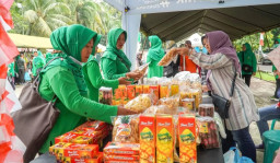 ‎Bazar Pangan Ramadan Digelar di Depan Pendopo, PWI Sampang Gandeng Disperta KP dan Bulog Ringankan Beban Warga ‎