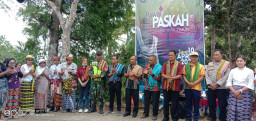 27 Gereja Ikut Pawai Paskah Klasis GMIT SoE Timur, Usung Tema Kristus Bangkit Membarui Kemanusiaan