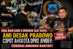 Viral Main Game & Merokok Saat Rapat, AMI Desak Prabowo Copot Anggota DPRD Jember: Cederai Amanah Rakyat