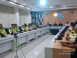 Perkuat Layanan Prima, Satuan Pengamanan PT Haleyora Powerindo Bekali PS4 Dilingkungan PLN UID JATIM
