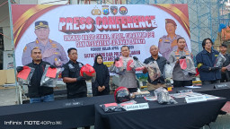 Perang Melawan Kejahatan Jalanan, Polrestabes Surabaya Ringkus 192 Tersangka