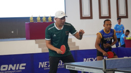 Turnamen Tenis Meja Polrestabes Surabaya Resmi Dibuka, Pererat Soliditas Antar Personel