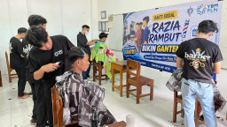 YBM PLN UIP JBTB Gelar Bakti Sosial Barber, Antusiasme Siswa SMK Rajasa Membludak