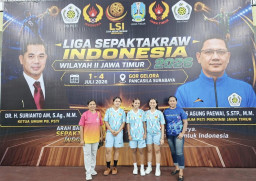 Liga Sepak Takraw Indonesia Wilayah II 2026 Resmi Bergulir di Surabaya, Diikuti Sembilan Provinsi