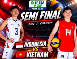 Indonesia Kalah 1-3 dari Vietnam, Gagal ke Final 6th SEA V Cup Men 2026
