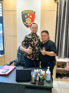 Silaturahmi Penuh Keakraban, Abah Samsul Bangun Sinergi Bersama Polsek Kenjeran