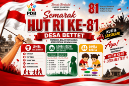Meriahkan HUT Ke-81 RI, Pemuda Desa Bettet Siapkan Beragam Perlombaan