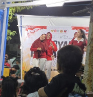 Warga Kapasari Gelar Potong Tumpeng dan Pentas Seni Meriah Jelang HUT RI ke-81