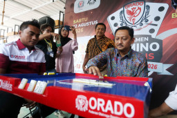 Semarak HUT ke-81 RI, 64 Jurnalis Adu Strategi di Turnamen Domino Surabaya