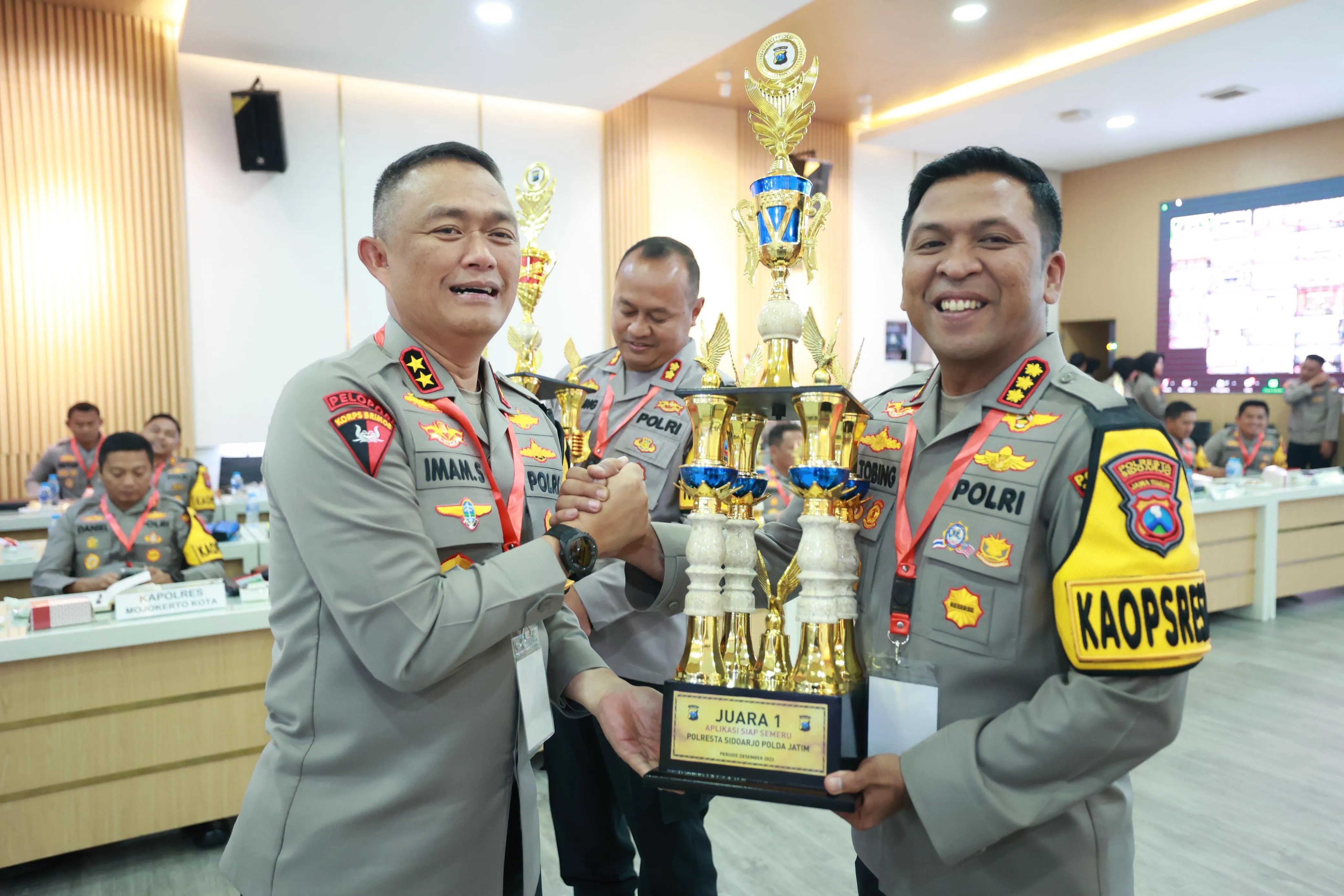 Polresta Sidoarjo Borong Penghargaan Dari Kapolda Jatim,Sukses Amankan Natal 2023 dan Tahun Baru 2024