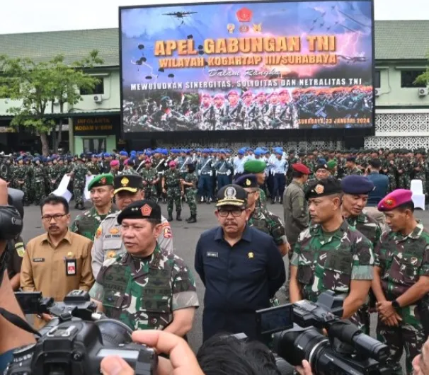 Mayjen TNI Rafael Granada Baay, Pimpin Apel Bersama TNI-Polri