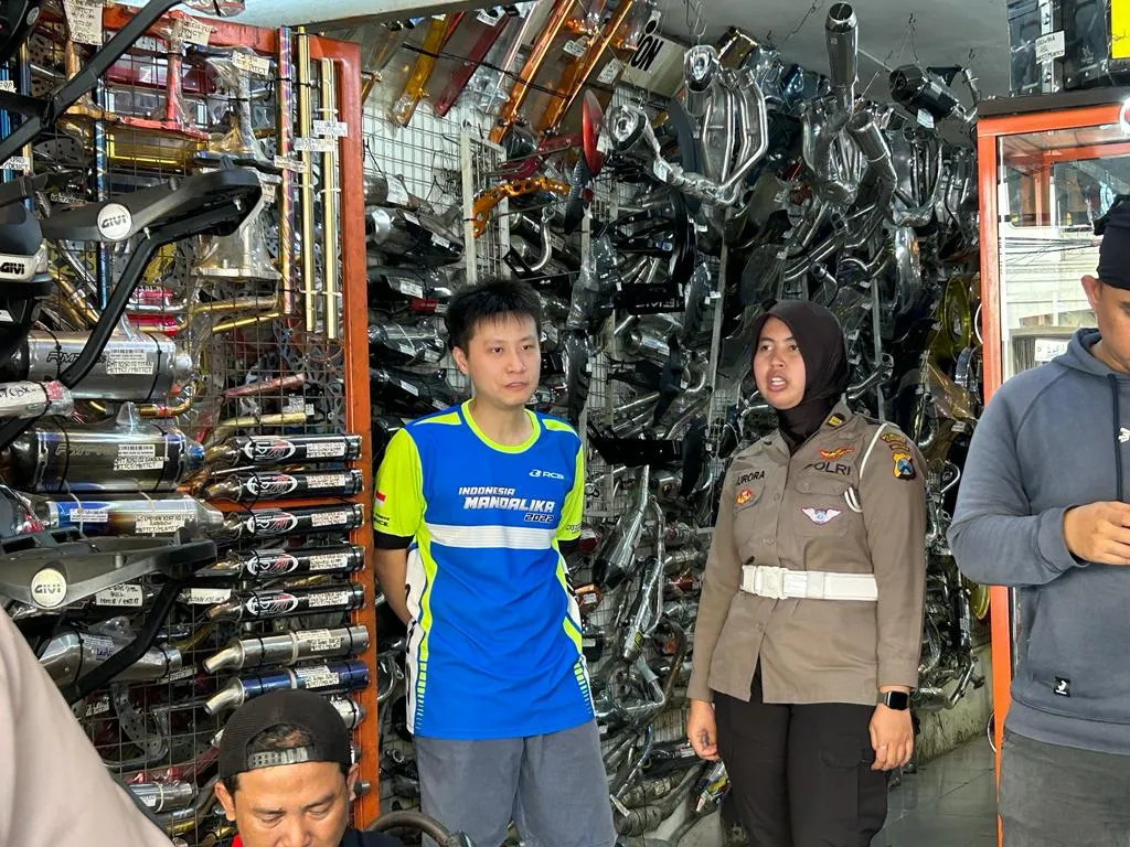 Gencar Tindak Tegas Knalpot Brong, Ini Dilakukan Satlantas Polrestabes Surabaya