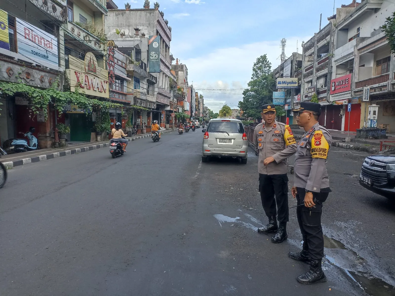 Waka Polres Tabanan Control Strong Point, Pastikan Pelaksanaan Berjalan Dengan Baik