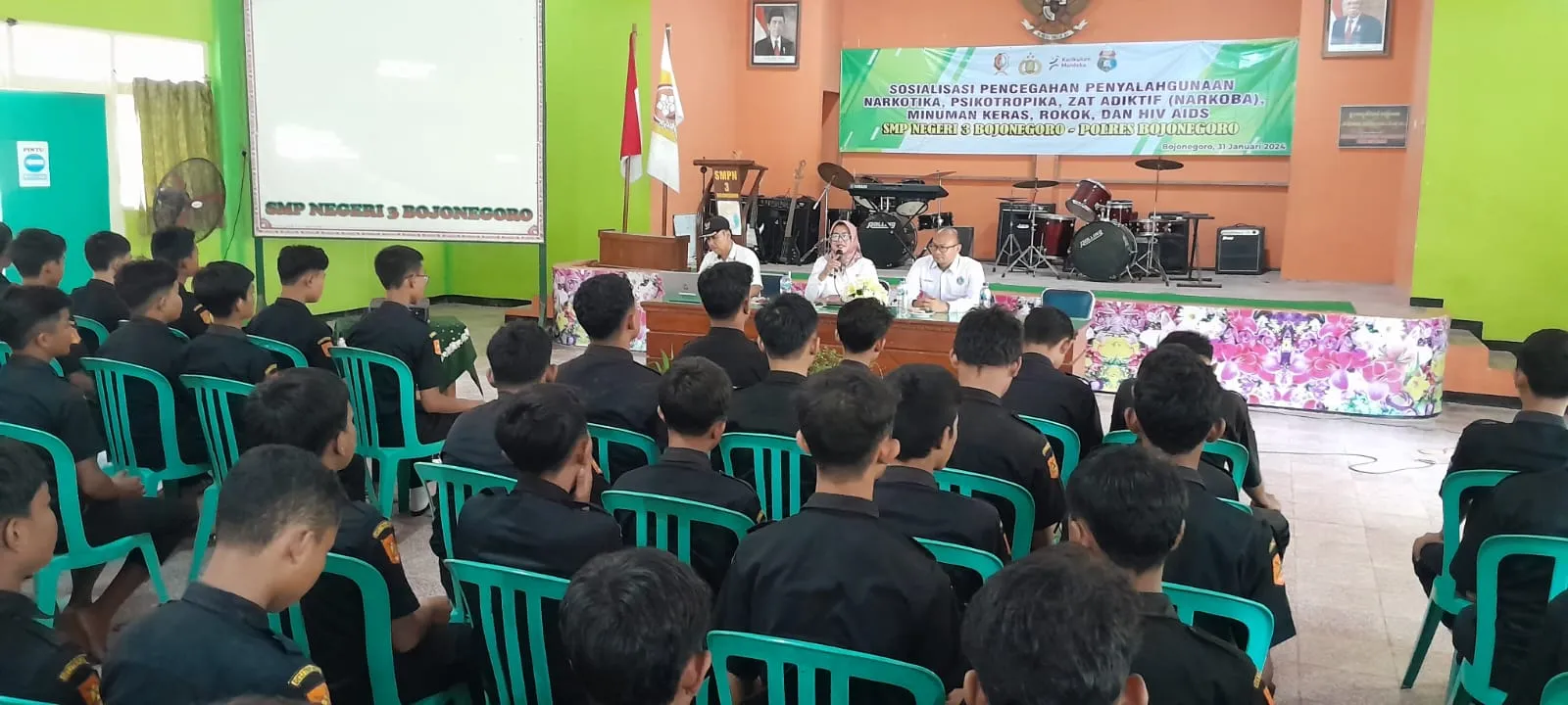 Cegah Penyalahgunaan, Narkoba Polres Bojonegoro Gelar Sosialisasi di Sekolah