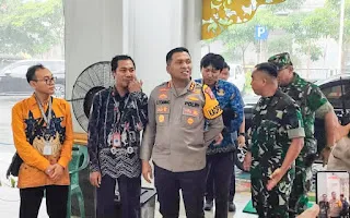 Dandim O816 dan Kapolresta Sidoarjo Monitoring Rapat Pleno Terbuka di Sukodono