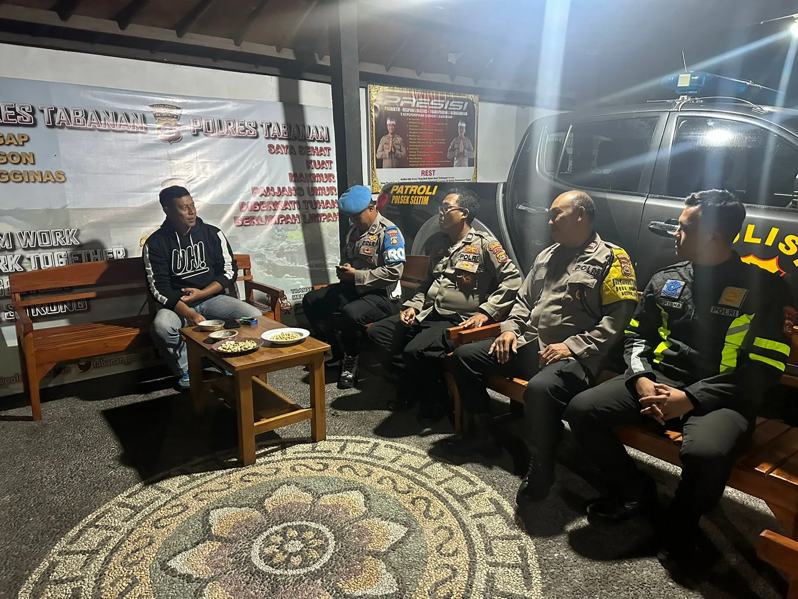 Waka Polres Tabanan Cek Kesiapsiagaan Personil Polsek Jajaran