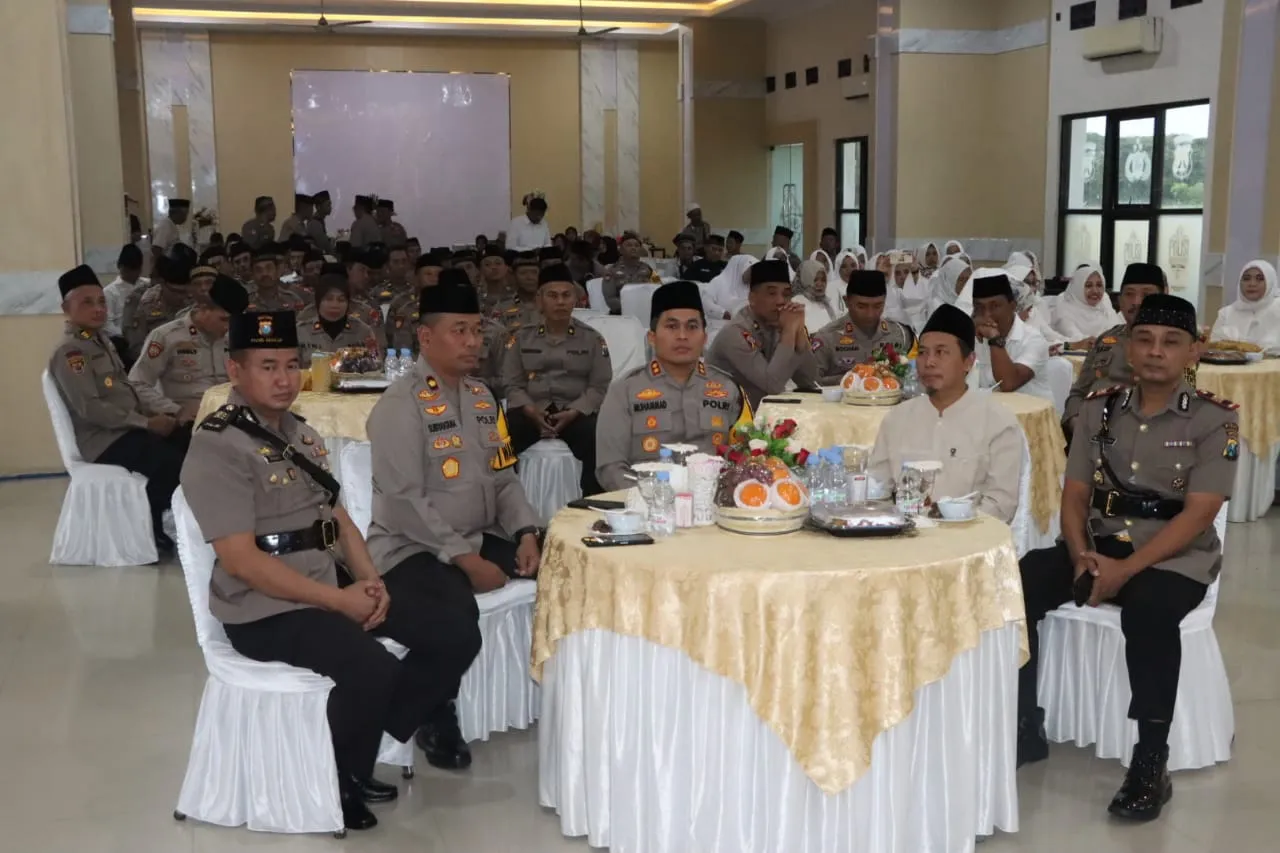 Polres Nganjuk Bersama Dalam Rangka Peringati Malam Nuzulul Qur’an 1445H/2023M