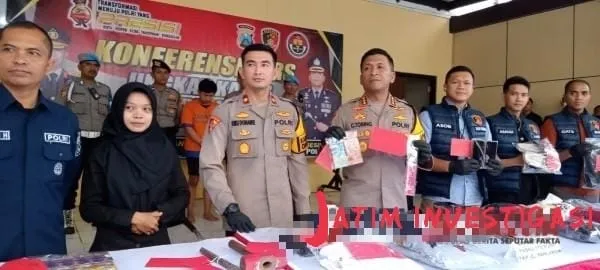 Polresta Sidoarjo Berhasil Ungkap Kasus Perampokan dan Pembunuhan di Toko Arya Mart, Kecamatan Gedangan Sidoarjo