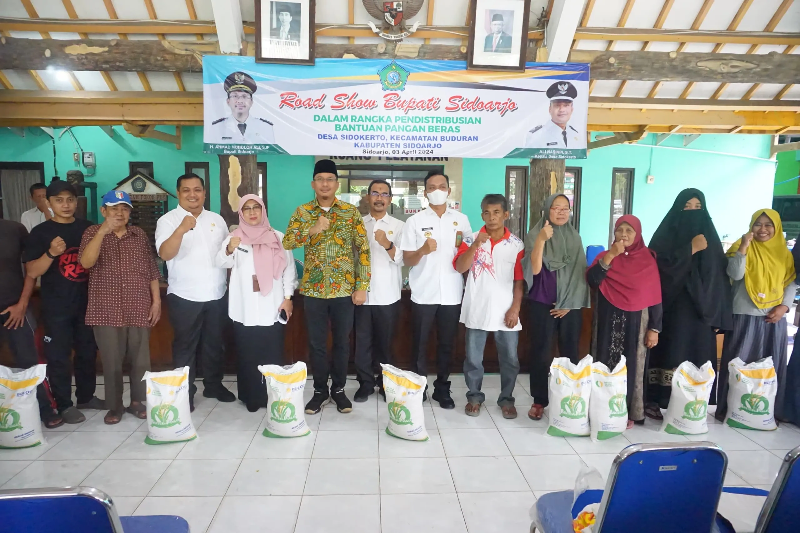 Bupati Gus Muhdlor Pastikan 60.389 KPM di Sidoarjo Terima Bantuan Beras 10 Kg Selama 6 Bulan Berturut-turut