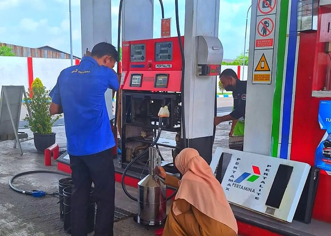 Polresta Sidoarjo Cek SPBU, Antisipasi Penyelewengan BBM Jelang Lebaran