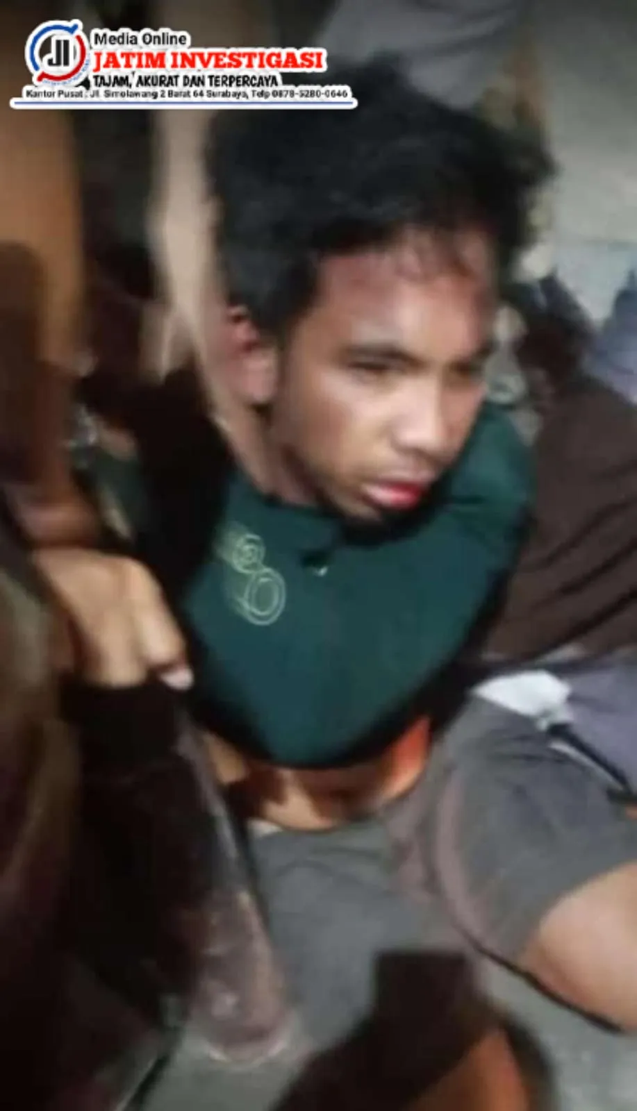Kepergok Saat Beraksi , Maling Motor Asal Surabaya Babak Belur Dihajar Massa di Ngingas Waru