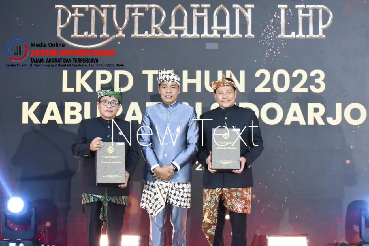 Wow Sebelas Kali Berturut-turut, LKPD Kabupaten Sidoarjo Peroleh Opini WTP