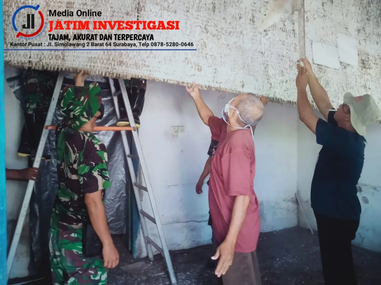 Rehab RTLH Program TMMD di Desa Penambangan Dukung Program Pengentasan Kemiskinan di Sidoarjo
