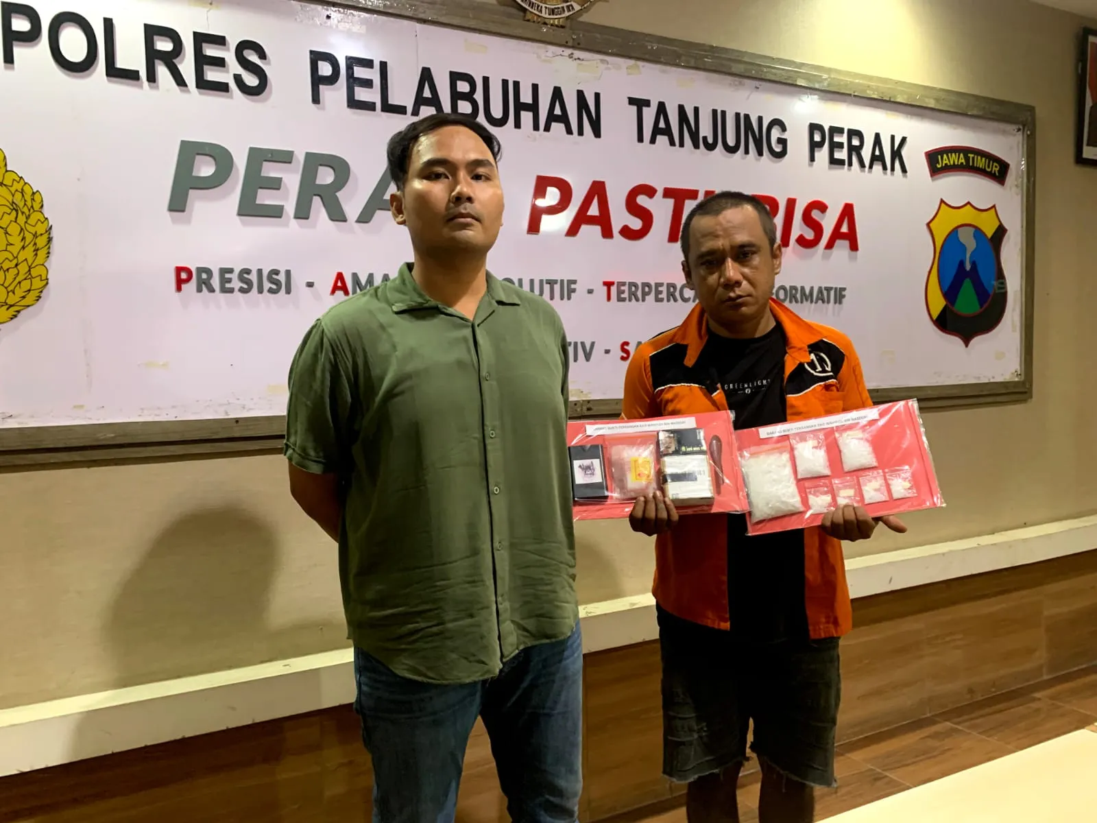 Polres Pelabuhan Tanjung Perak Berhasil Mengamankan Seorang Sopir Diduga Edarkan Sabu
