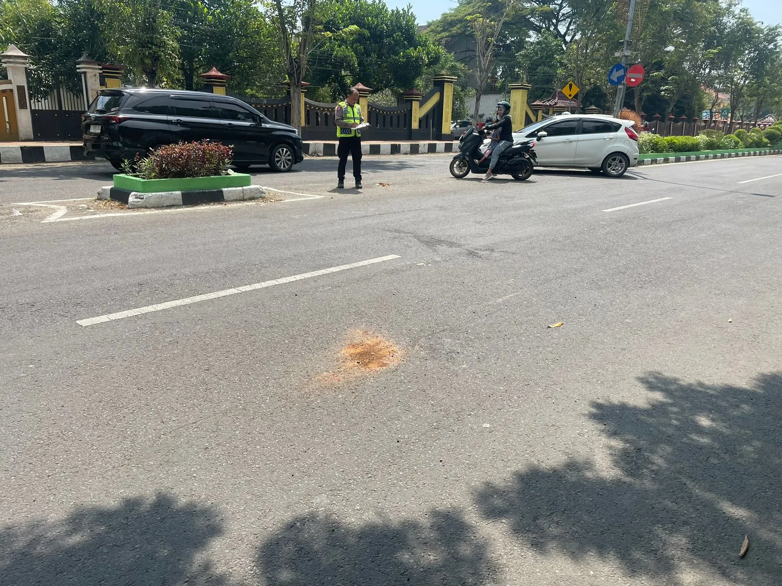 Kecelakaan Lalu Lintas di Jalan Raya Soekarno Hatta Korban Pengendara Motor Luka Ringan