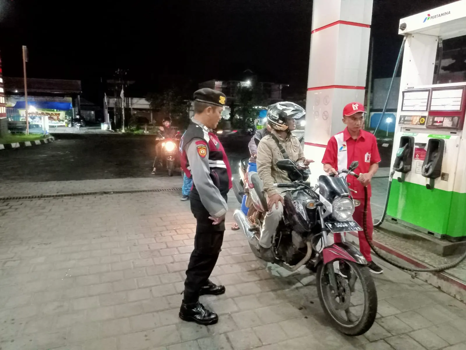 Unit Samapta Polsek Mengwi Sampaikan Imbauan Kamtibmas
