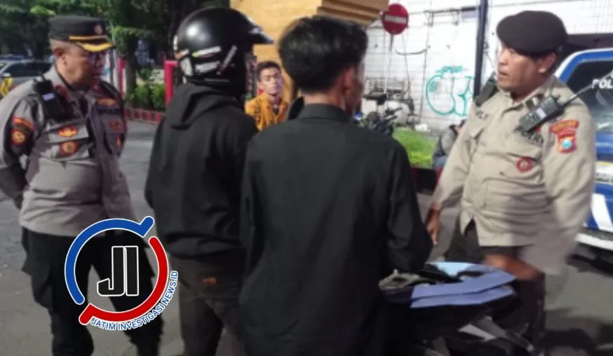 Amankan 3 Motor Tanpa STNK, Gabungan Rayon 1 Polsek Simokerto Gelar Ops Kejahatan di Malam Minggu