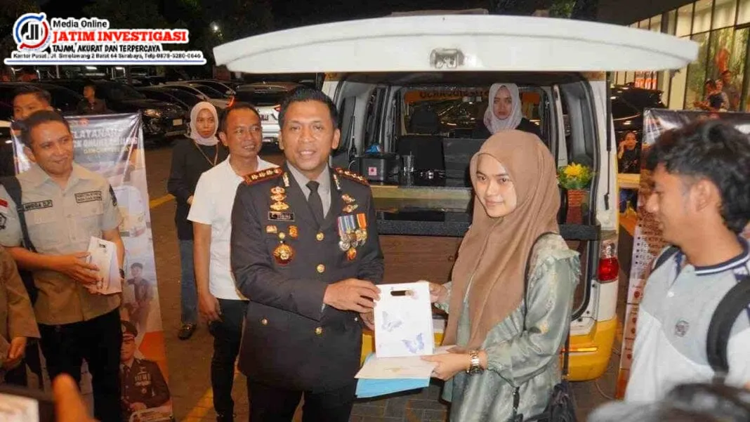 Permudah Pemohon SKCK, Polresta Sidoarjo Fasilitasi Layanan SKCK Keliling Online di Lippo Plaza