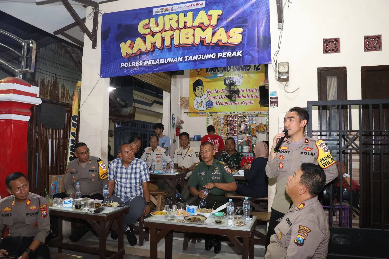 Cangrukan Kamtibmas, Upaya Polres Tanjung Perak Ciptakan Situasi Aman