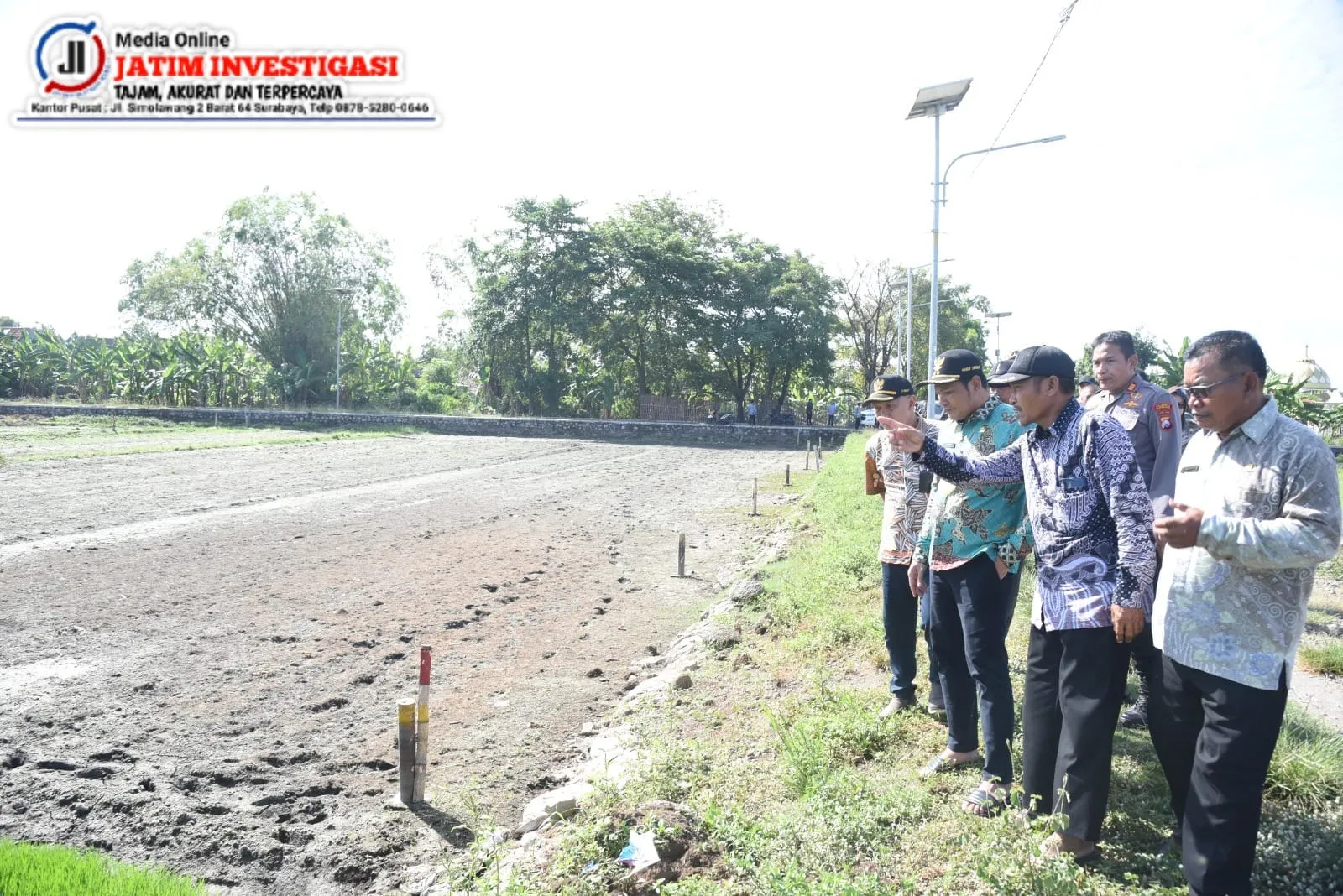 Plt. Bupati Sidoarjo Sidak 120 Hektar Sawah Desa Kupang yang Kekurangan Air