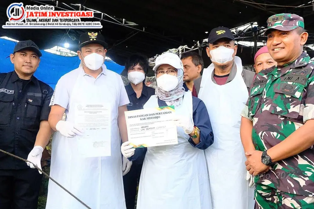 Plt Bupati Sidoarjo H.Subandi Pastikan Hewan Kurban Sehat dan Aman